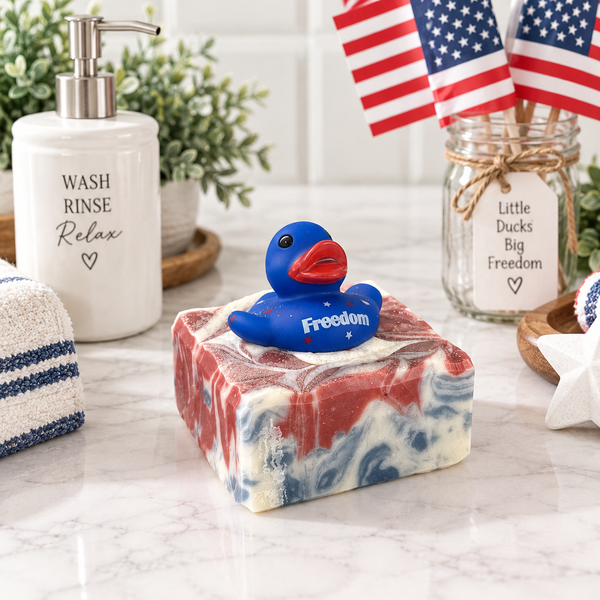Red, White and Quack Artisan Soap