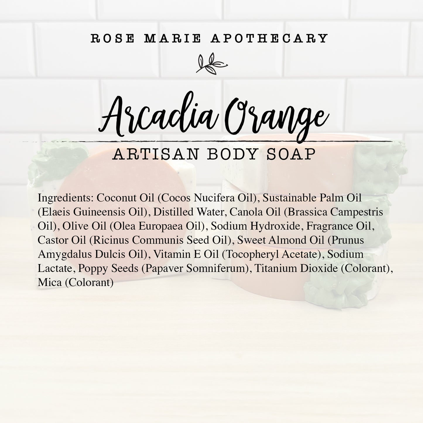 Arcadia Orange Artisan Body Soap