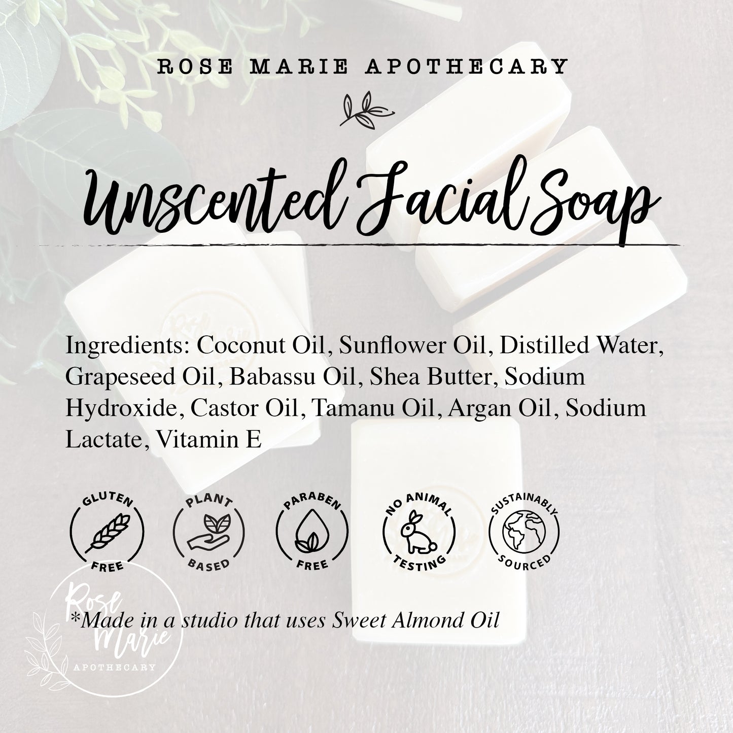 Unscented Facial Soap