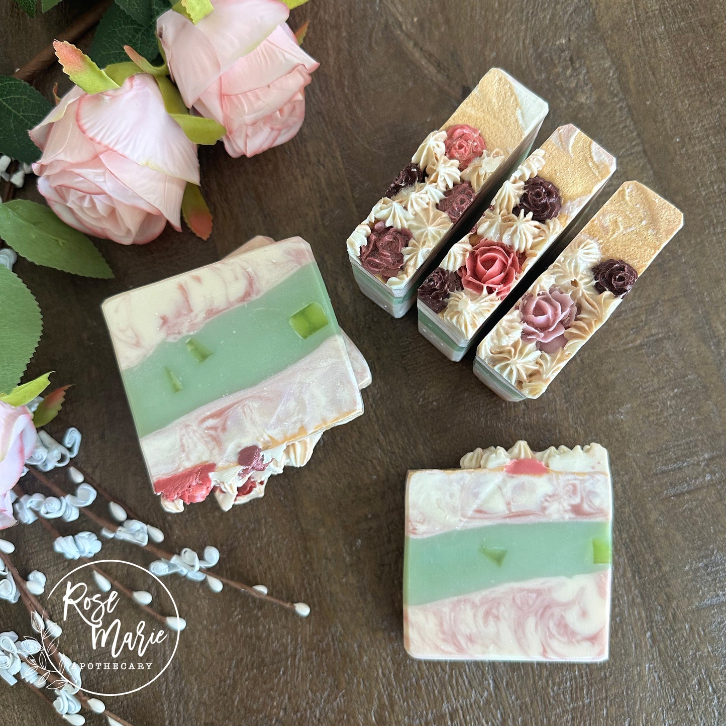 Rose and Jasmine Artisan Body Soap