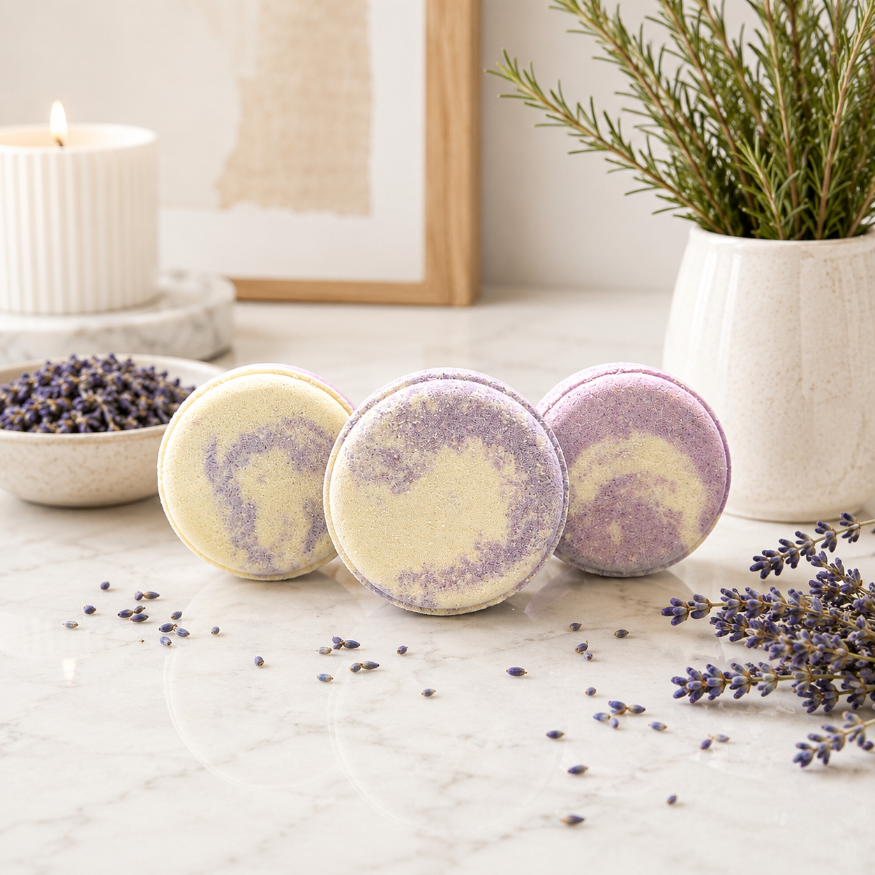 Lavender and Rosemary Bath Bomb