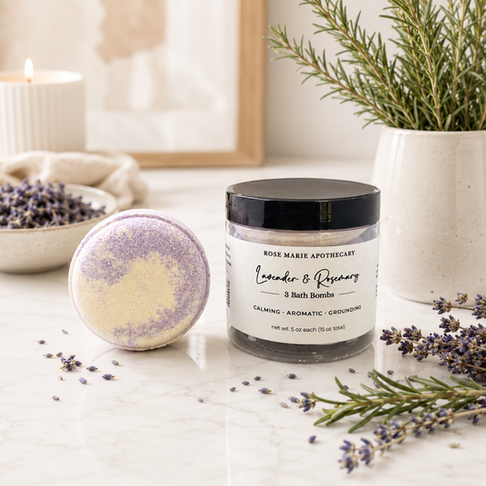 Lavender and Rosemary Bath Bomb