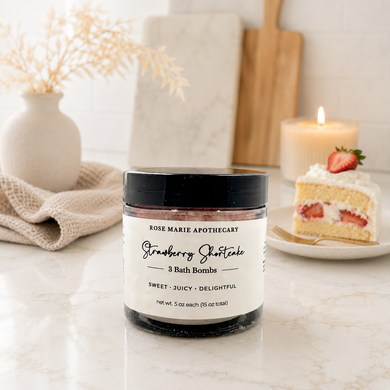 Strawberry Shortcake Bath Bomb