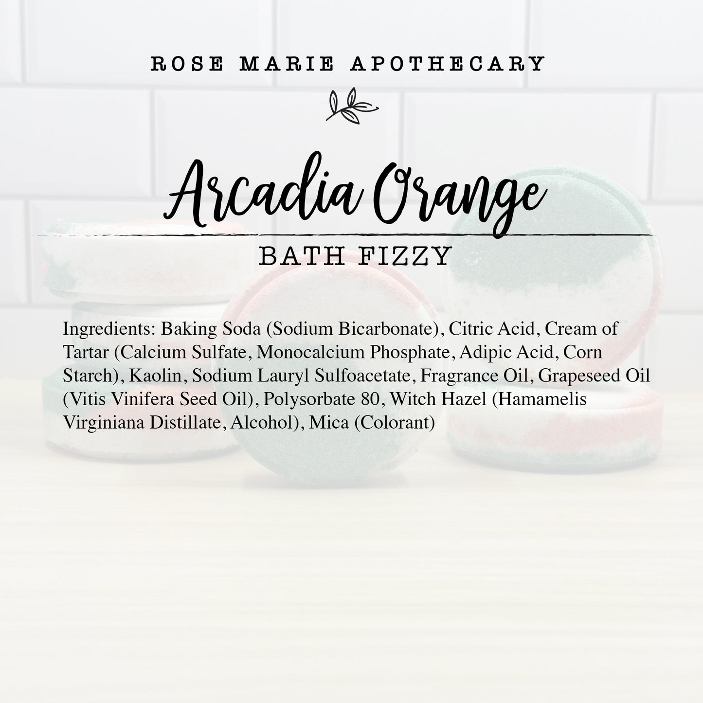 Arcadia Orange Bath Fizzy