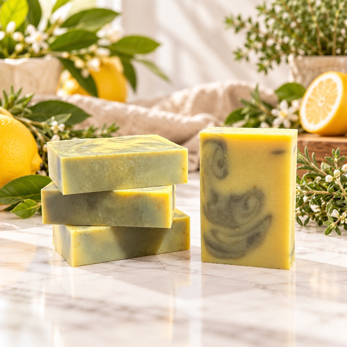 Lemon Herb Garden Natural Soap