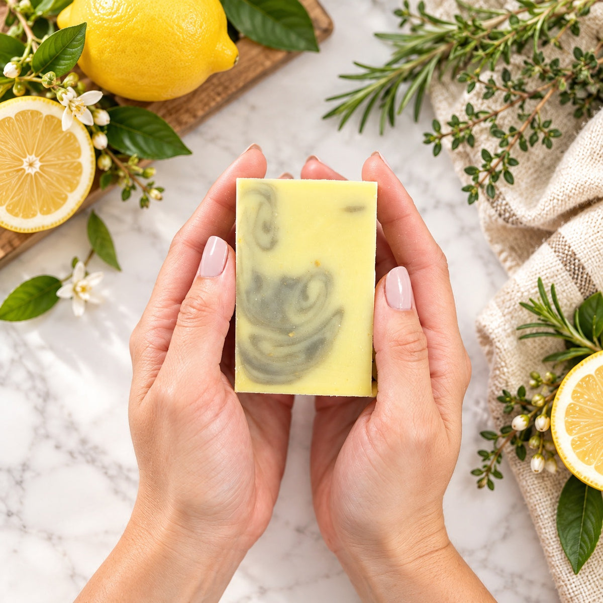 Lemon Herb Garden Natural Soap