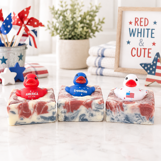 Red, White and Quack Artisan Soap