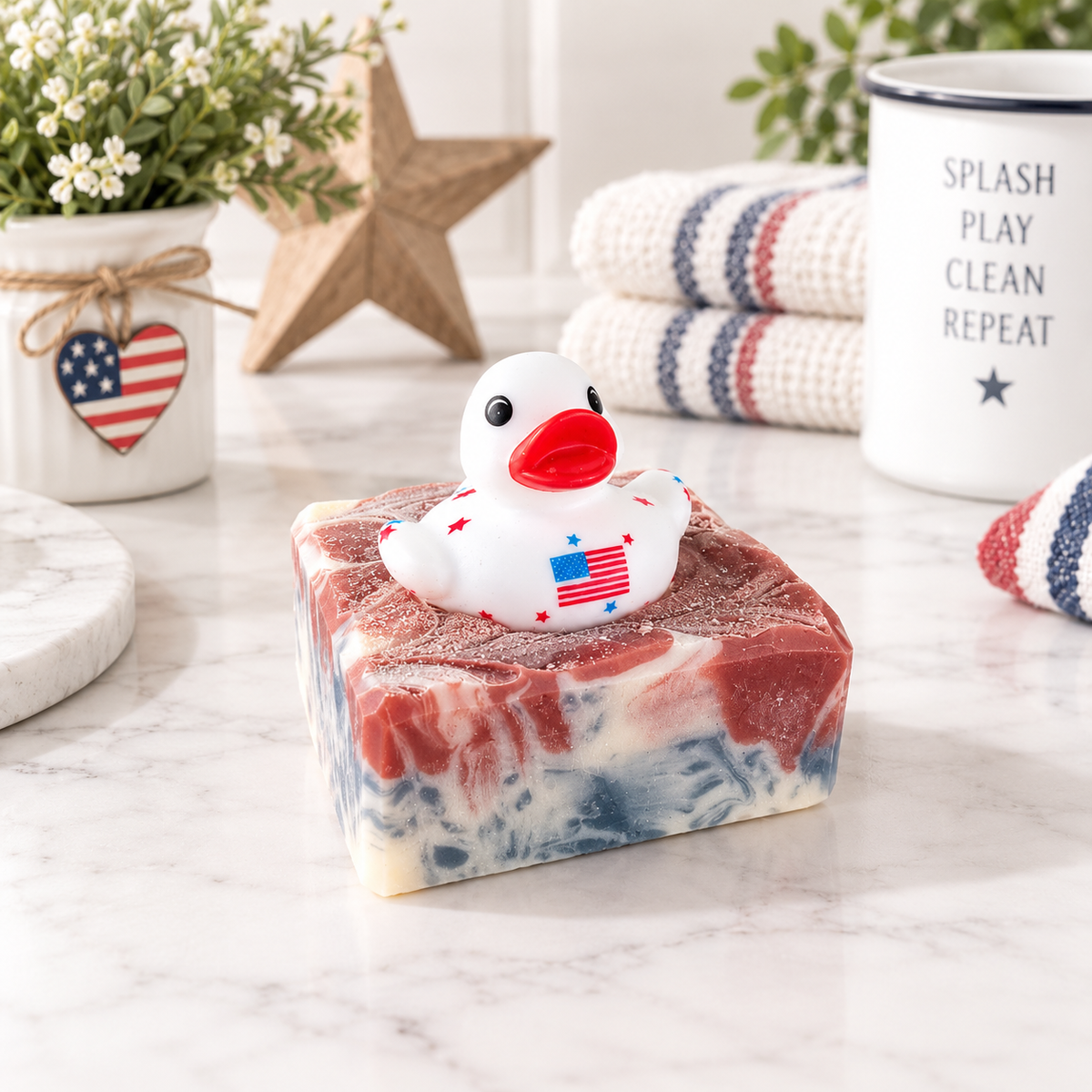 Red, White and Quack Artisan Soap