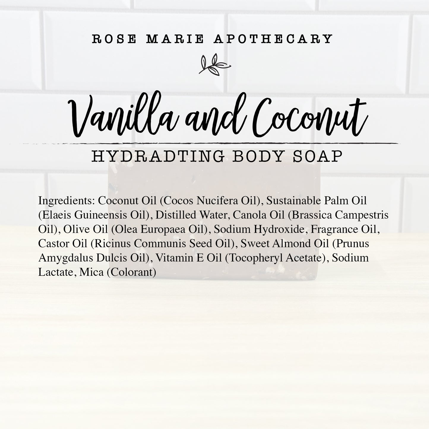 Vanilla and Coconut Body Soap