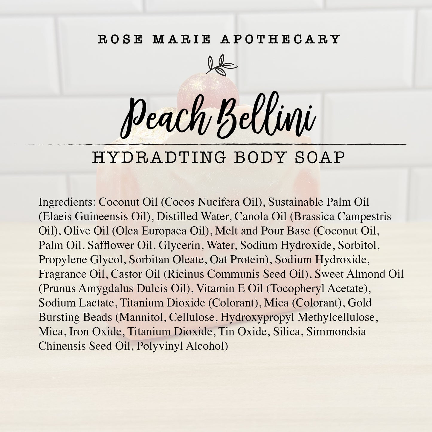 Peach Bellini Body Soap