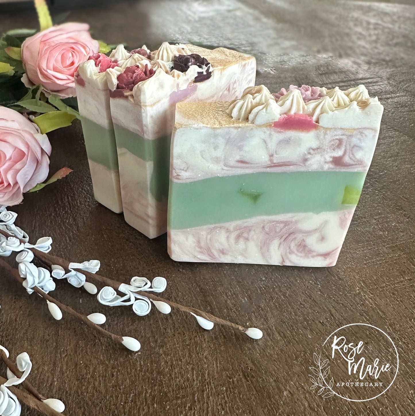 Rose and Jasmine Artisan Body Soap