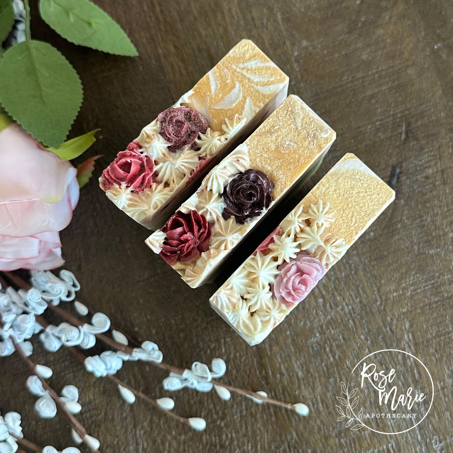 Rose and Jasmine Artisan Body Soap