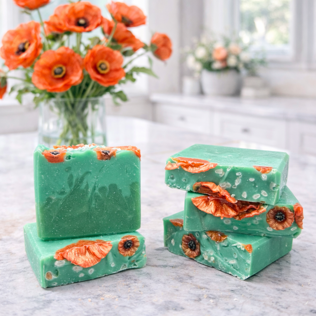 Wild Poppies Artisan Soap