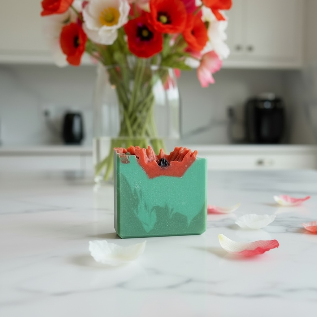 Wild Poppies Artisan Soap